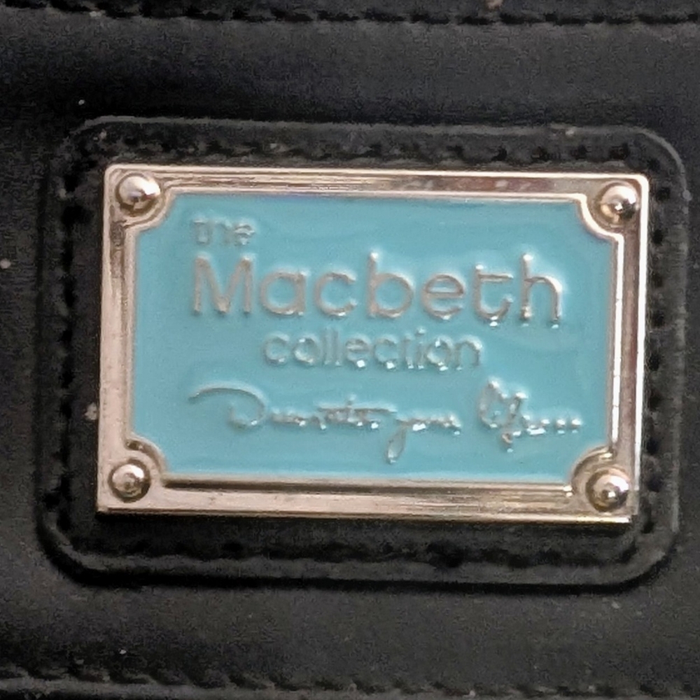 Macbeth Collection Black and Teal Bag